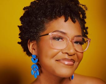 Monroe Lightweight Clay Statement Dangle Earrings