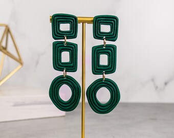 Tionne Textured Polymer Clay Earrings
