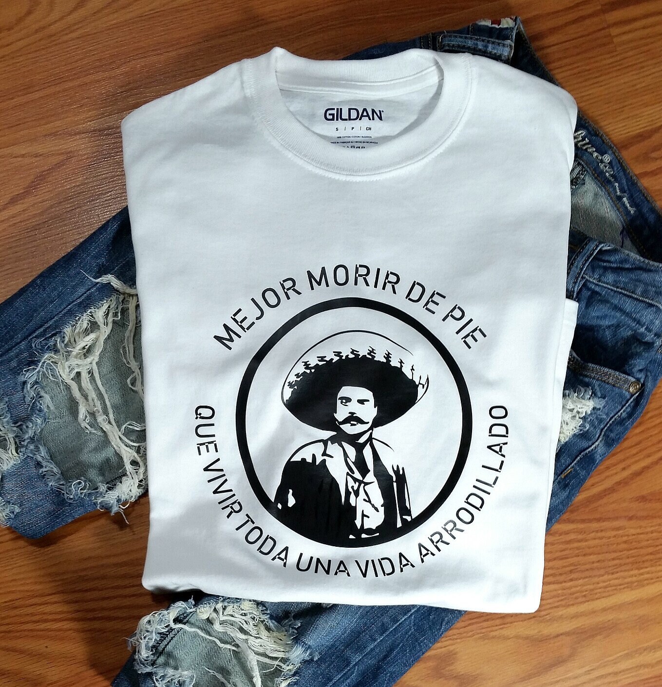 Emiliano Zapata T-shirt Mexican Revolution Morelos Leader Zapatismo Patron Jefe