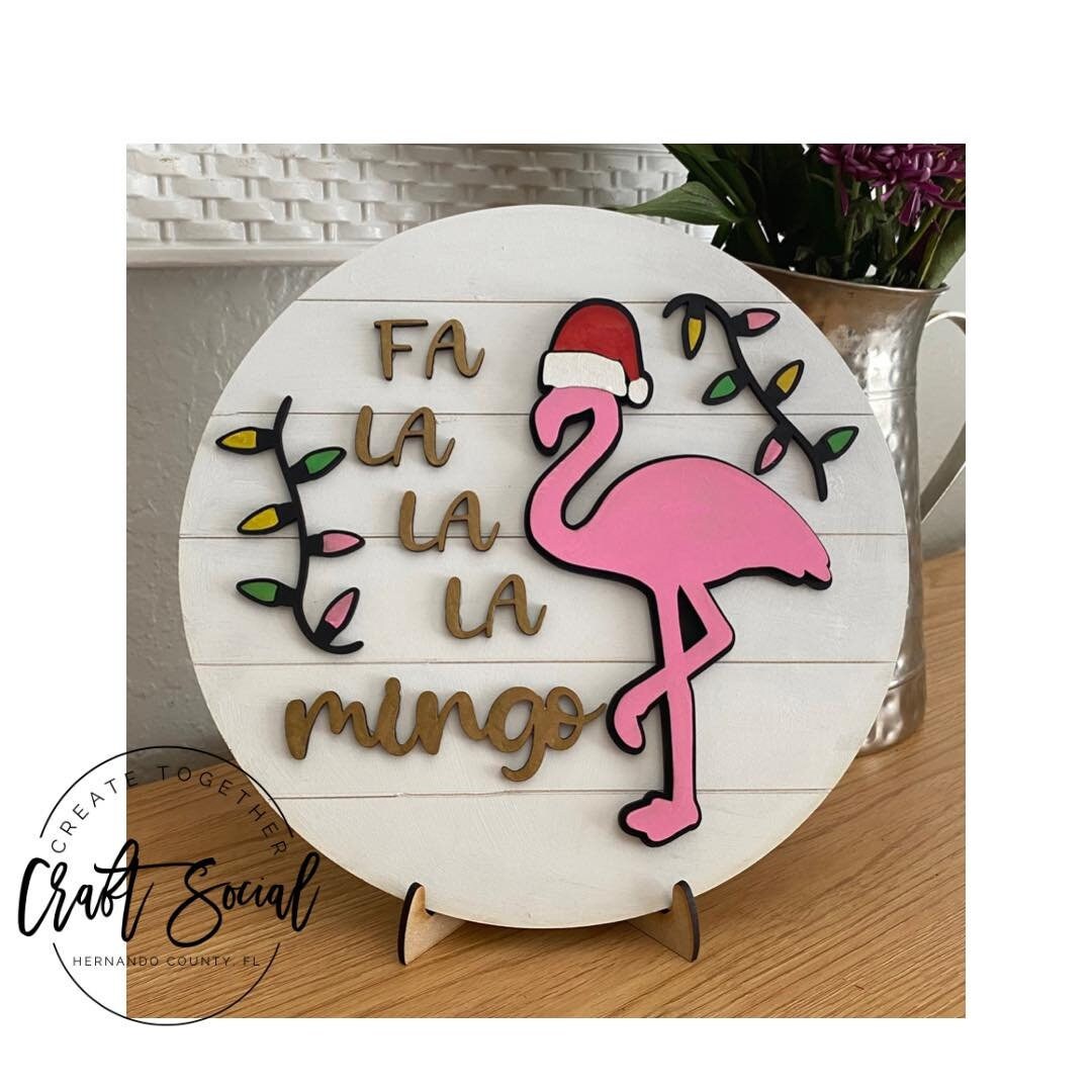 Fa La La La Mingo Round SVG Laser Ready File Bestseller File