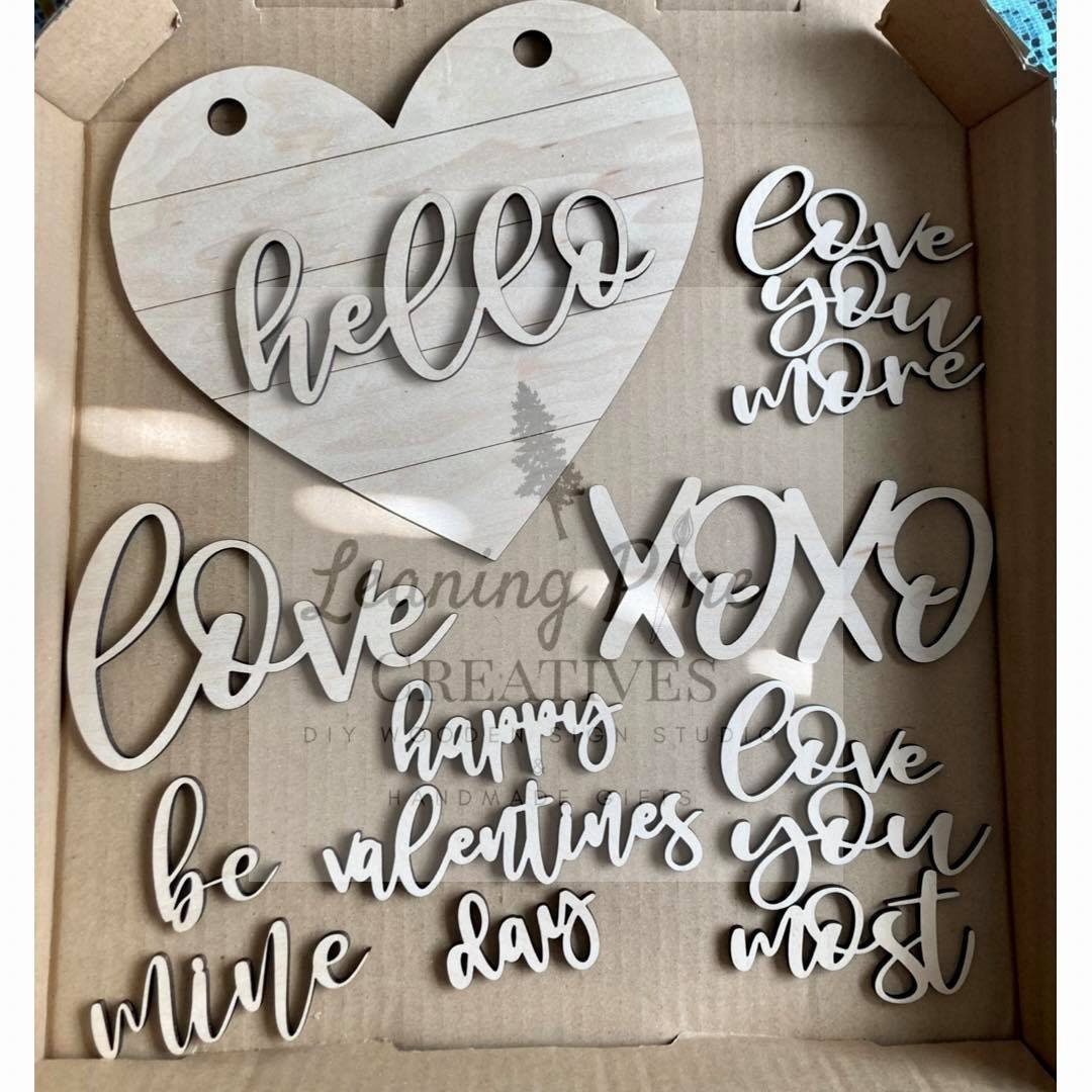 Digital Glowforge Cut File, Valentines Day Glowforge File, SVG Kids