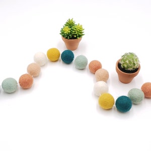 Southwestern Decor, Boho Decor, Nursery Decor, Arizona Decor, Felt Ball Garland, Gender Neutral, Nursery Garland, Kids Room Decor image 3