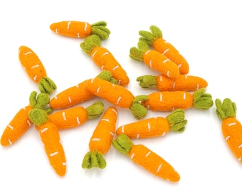 Felt Carrots: Easter Bowl Fillers, Tiered Tray Decor