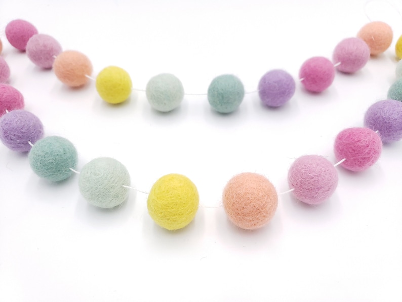 Rainbow Garland Pastel Rainbow Rainbow Nursery Decor Etsy