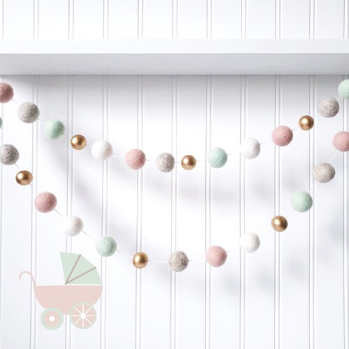 Pink and Mint Baby Girl Nursery Decor Pink Nursery Decor Etsy