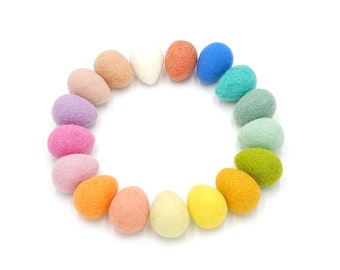 Felt Eggs, Easter Eggs, Easter Decor, Farmhouse Decor, Easter Party Decor, Mix and Match, Table Scatter, Easter Basket