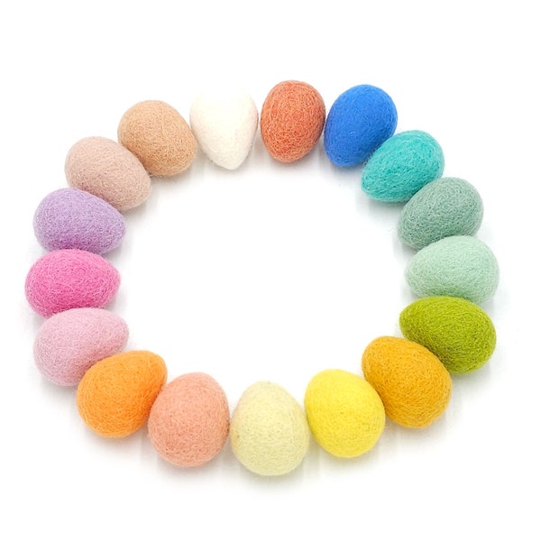 Felt Eggs, Easter Eggs, Easter Decor, Farmhouse Decor, Easter Party Decor, Mix and Match, Table Scatter, Easter Basket