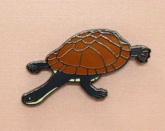 Snake-necked Turtle Enamel Pin