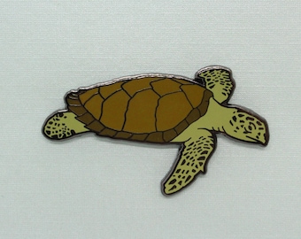 Hawksbill Sea Turtle Enamel Pin