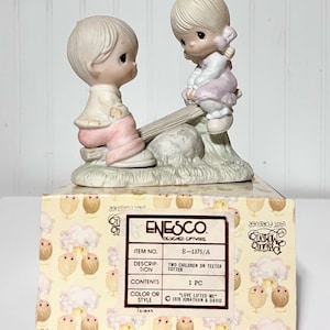 Precious Moments Vintage Figurine of Children makes a Great Vintage Gift of Nostalgia for any Special Occasion Collectible