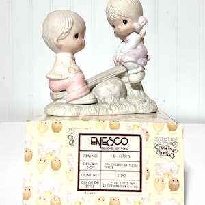 Precious Moments Vintage Figurine of Children makes a Great Vintage Gift of Nostalgia for any Special Occasion Collectible