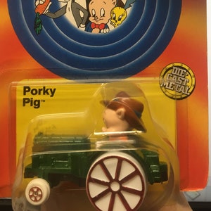 Vintage Porky Pig Die Cast Metal Farm Truck