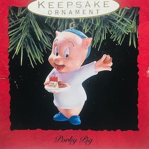 Vintage Porky Pig Ornament