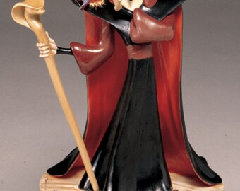 ディズニー アラジンのジャファーとイアゴ 悪役 Capodimonte Laurenz