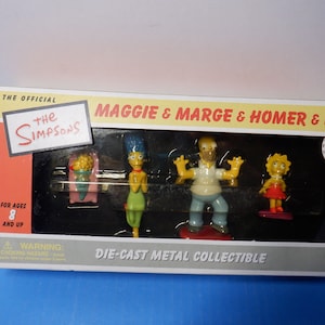 Vintage 2002 Simpsons Die-Cast Metal figures Made for Rocket USA  toy