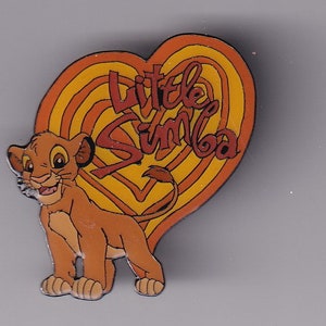 Vintage Lion King  Simba Heart Pin only sold in  UK Disney Stores