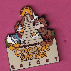 Vintage Donald and Mickey Coronado Springs Resort Pre 2000 Disney  pin