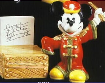 Vintage Disney Mickey Mouse Conductor - Salt & Pepper Rare set
