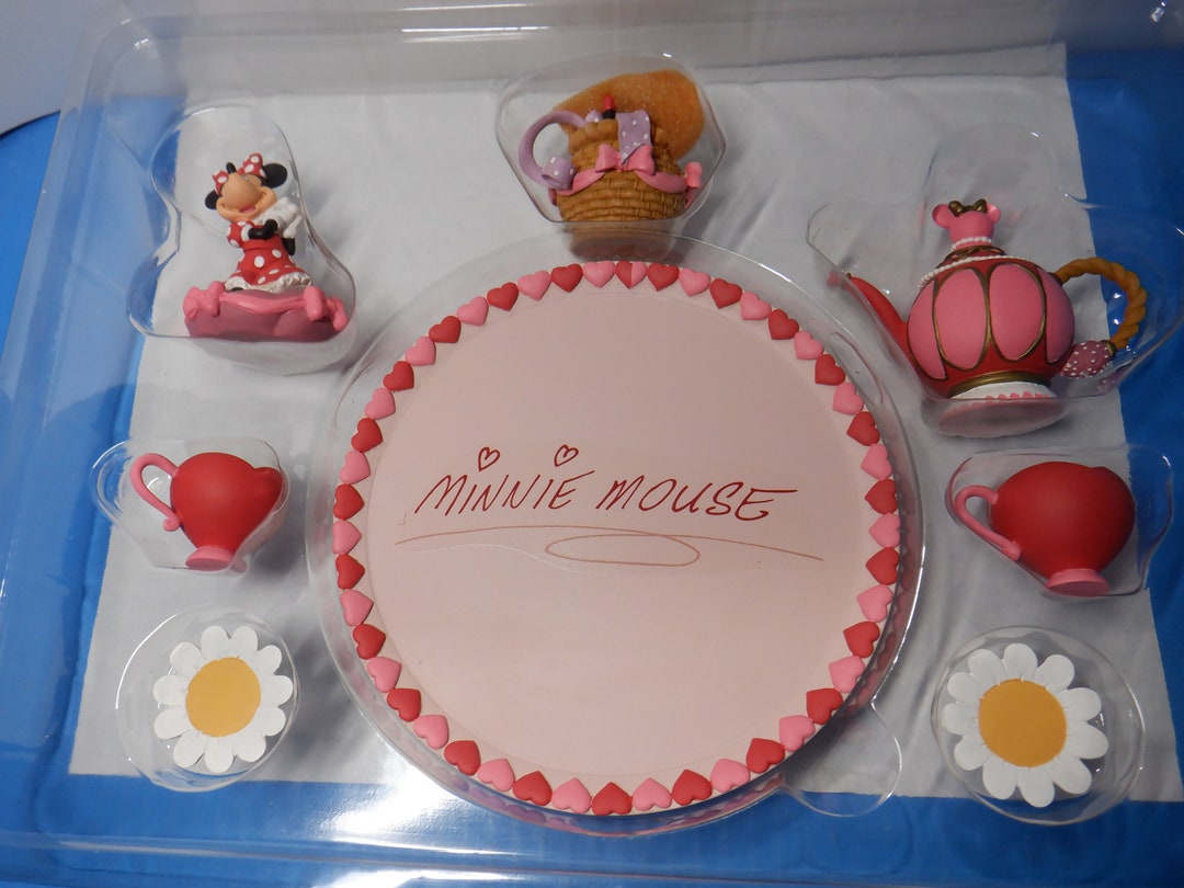 Vintage Disney Minnie Mouse Tea Set Miniature Tea Set Etsy