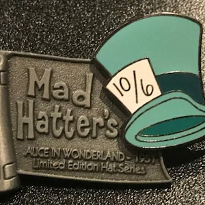 Vintage Alice im Wunderland Mad IHatte r Hat Limited Edition Pin Disney Pin
