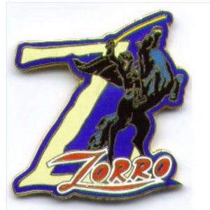 Vintage  Zorro on his horse Disney  Limited Edition  Pin
