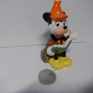Vintage Mickey reading a book figurine Made by Goebel  for Disney
