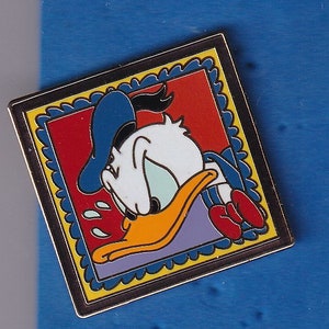 Francobollo incorniciato d&#39;epoca raffigurante Donald arrabbiato, riservato ai soli membri Disney, mai venduto al pubblico