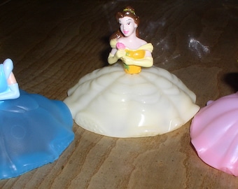 Vintage Disney 3 princess cake toppers Cinderella Bell and Sleeping Beauty