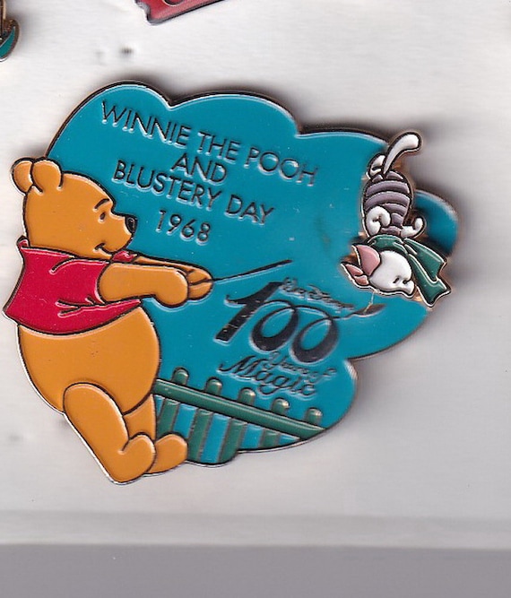 Walt Disney 100th Years バンビ ピンバッジ Vintage Winnie the Pooh 100 100 Years of Magic Authentic Disney