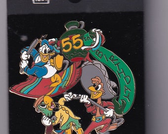 Vintage 3 Caballeros Birthday Pin With Donald Duck Disney Pin on