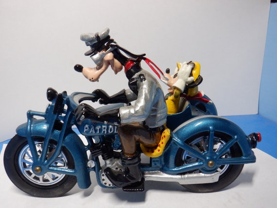 Vintage Disney Pride Lines Goofy and Mickey on a Motorcycle Made