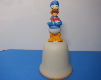 Campana de porcelana vintage del Pato Donald hecha en Japón
