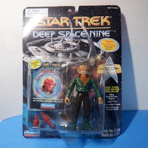 Vintage Star Trek Deep Space Nine Rom  Ferengi Action Figure on the Card  1995