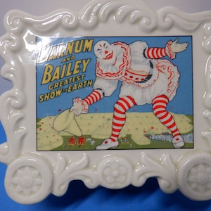 Ringling Bros Barnum &  and Bailey Circus Porcelain Bank Japan 1983 Tiger Attacking