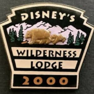 Vintage Wilderness Lodge 2000 3D Disney Resort Pin