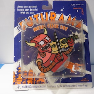 2001  Futurama Robot Devil Metal Click Toy