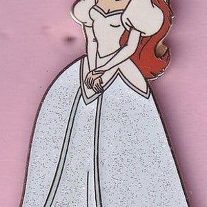 Vintage Ariel full bodyin Sparkle Princesses Wedding Gown Disney Pin