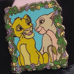 2001 Simba e Nala Kiss Walt Disney 100th Year Disney LE Pin om card