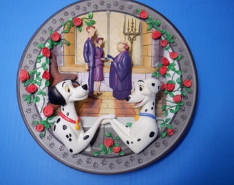 Vintage Dalmatians Wedding Plate