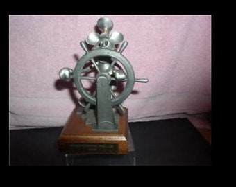Vintage Mickey Mouse Steamboat Willie Pewter Disney Limited Editi Figur