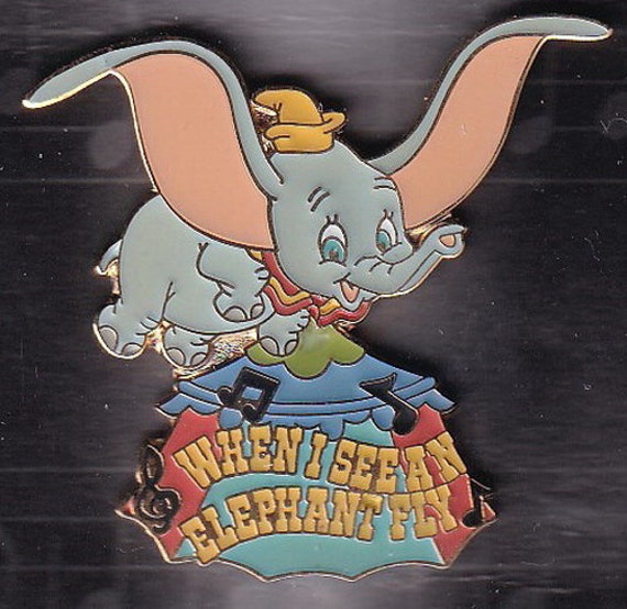 2002 空飛ぶダンボ 象が飛ぶのを見たら ディズニーピン - Etsy 日本