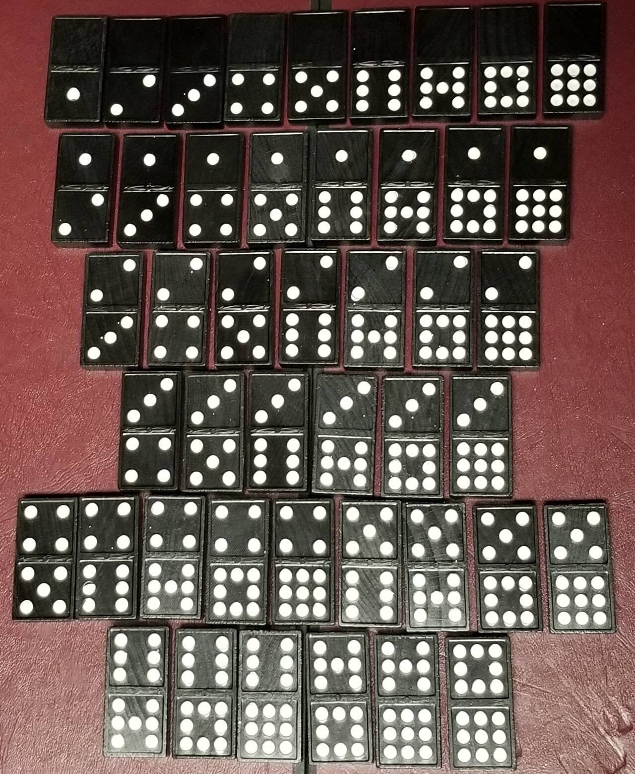 Domino Keychain Upcycled Double Nine Black Wooden Dominoes | Etsy