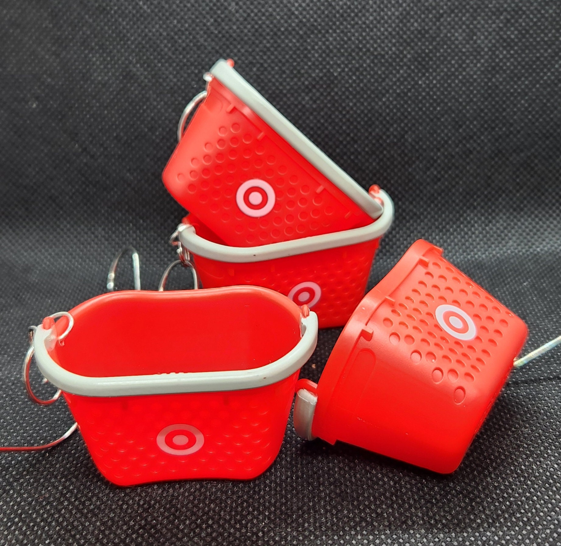 Upcycled Red Target Shopping Basket Monopoly Game Ornament - Etsy