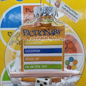 Cartão laranja Pictionary reciclado 100mm ornamentos de disco inquebrável CARTÃO ALEATÓRIO