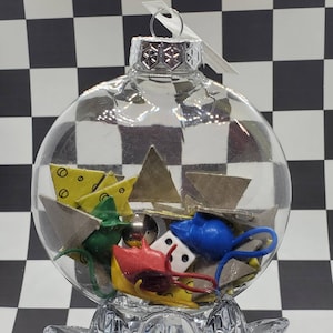 Vintage Mouse Trap Upcycled Game Piece Ornament (HOOK OPTIONAL)