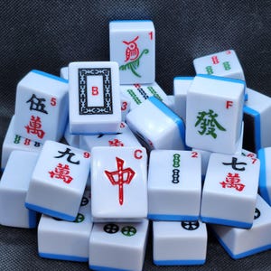Mahjong Tile LARGE Refrigerator Magnet Upcycled Mah Jong Game Piece
