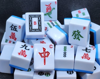 Mahjong Tile LARGE Kühlschrankmagnet Upcycled Mah Jong Spielstück