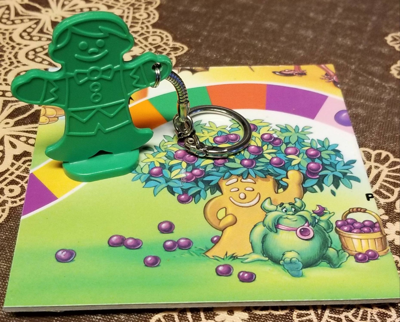 Candyland Gingerbread Keychain Game Token Keychain Etsy