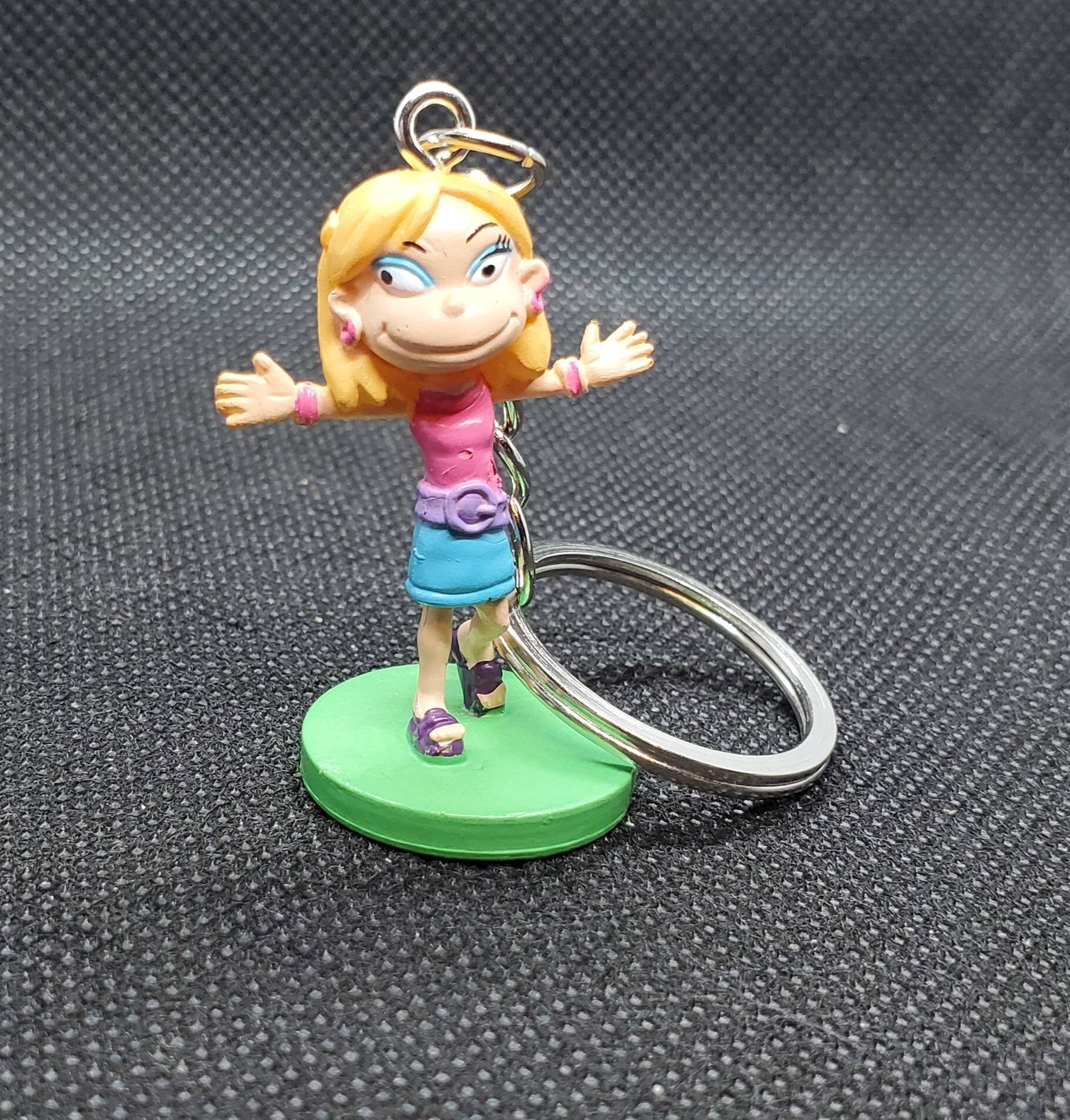 Upcycled Nick Character Scene It Game Piece Keychains Spongebob Rugrats ...