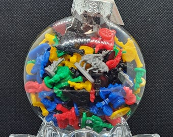Upcycled Risk Game Piece Ornament 80mm Shatterproof Disc